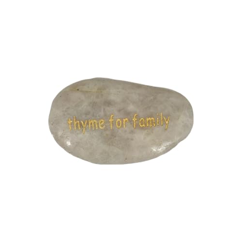 Garden Artisans Thyme for Family - Polished River Rock Word Stone