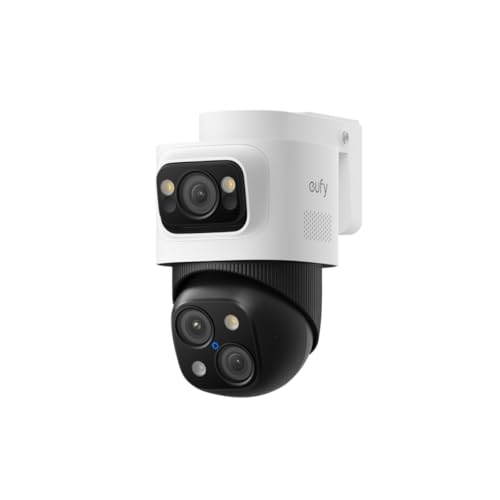 eufy Security S4 Camaras de Vigilancia Exterior Bullet-PTZ PoE, 4K UHD, Campo de visión de 122°, visión Nocturna en Color F1.6, grabación 24/7, de