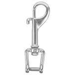 Gatuida Single Ended Bolt Snap Hooks - Single Sided Trigger Snap - Marine Scuba Diving Clip - Heavy Duty Stainless Steel - For Dog Leash Key Chain Horse Tack