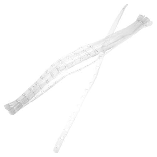 SEWACC Conectores de Plástico Resistentes para Perchas, 20 Tiras Transparentes Reutilizables Diseño Antideslizante para Colgar Ropa en Armarios Domésticos y Comerciales