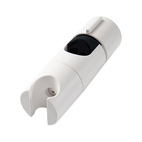OFFO Shower Head Holder Slide Bar Adjustable 19-25mm 45Rotation Sprayer Holder White