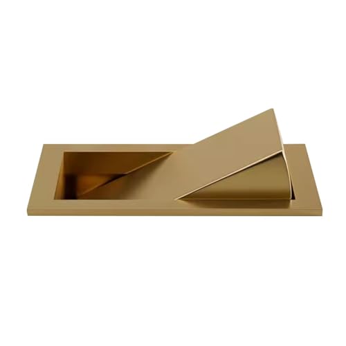 Stainless Steel Swing Lid Waste Chute Cover for Countertop Trash Bins, Durable Flap Design for Easy Disposal, Stylish & Functional Kitchen Accessory