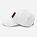 Anarcho Communist Flag Hat - Ancom Embroidered Adjustable Dad Cap - Anarchist Communist Radical Gift White