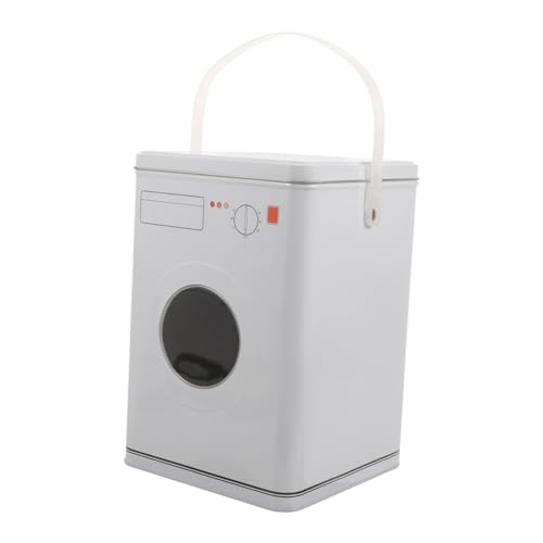 Hoement 洗濯粉末収納ボックス 大容量 衣類用洗濯凝珠収納ケース 衣類洗剤保管容器 コンパクト設計 ホワイトで すっきり整理