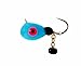 Clam Dingle Drop 1/32 oz - Glow Blue Tungsten Ice Fishing Jig
