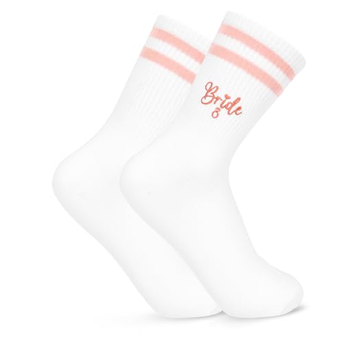 Kaempe Meias Bride to be (36-42), acessórios de despedida de solteira, Branco, 36-42