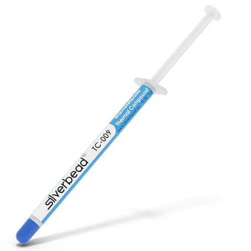Silverbead Wärmeleitpaste Hochleistungs Thermische Thermal Paste Grease Compound TC-009 | für alle CPU Kühler PC GPU LED SMD IC Heatsink Kühlkörper Wasserkühlung Notebook & Laptop PS4