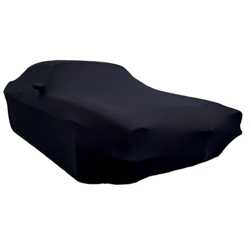 Image of SR1 USA 1967-1969 Firebird Car Cover - Custom Fit Indoor Protection Ultraguard Stretch Satin - The Ultimate High End Fit for Classic Pontiac Fire Bird (Black)