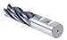 Accusize Industrial Tools Standard Tooth M42 8% Cobalt Tialn Roughing End Mill, 1'' Diameter, 1'' Shank Diameter, 3'' Flt Length, 1102-0031