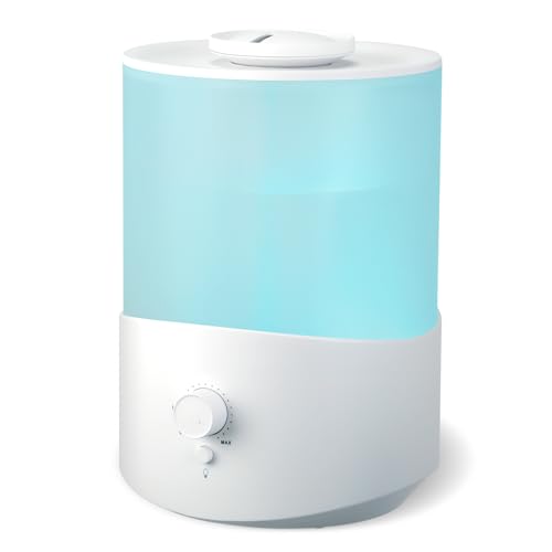 Cozary Humidificateur d'Air Chambre 2.5L Top-Fill, 28H Diffuseur d’Huiles Essentielles, Arrêt...