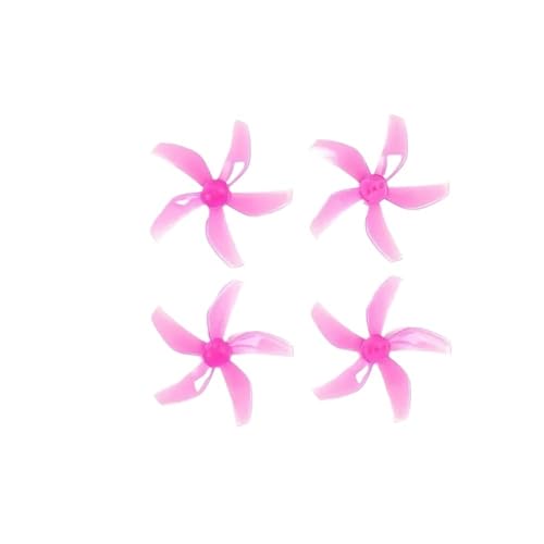 Hélices silencieuses 5 pales roses : réduction du bruit pour drone