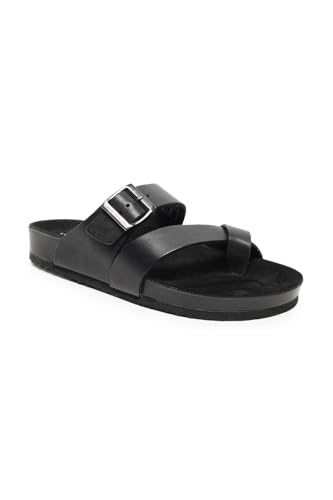 Image of Louis Philippe mens Louis Philippe mens casual full Black sandal Sandal