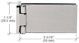 CRL Brushed Nickel Light Duty Frameless Shower Door Hinge