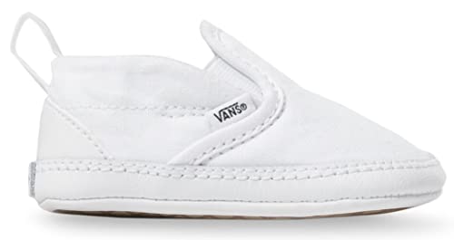 Image of Vans, Infant Slip-On V Crib Sneakers (1, True White/True White)