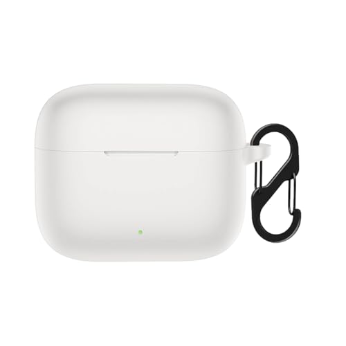 Image of Anvique Silicone Protective Case Cover for Oppo Enco Buds 3 Pro, Earbuds Accessories (White S)