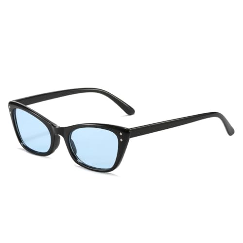 Lunettes de soleil œil de chat rétro noir bleu UV400 pour femme et homme