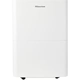 Hisense Energy Star 35-Pint Portable Dehumidifier with Auto-Shutoff & Timer, Air Humidity and Moisture Absorber for Basement, Garage, Bedroom, Bathroom, Closet, Crawlspace, Living Room, House in White