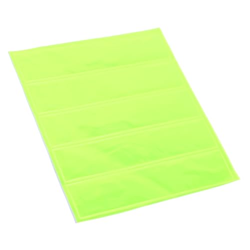 SEWACC 1 Sheet Reflective Stickers for Backpacks and Helmets High Visibility Adhesive Strips for Bikes and Hard Hats Durable Design Fluorescent