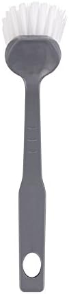 Elliott Round Basic Dish Brush, Grey, Synthetic Bristles, Comfortable Grip, Weighs 24g