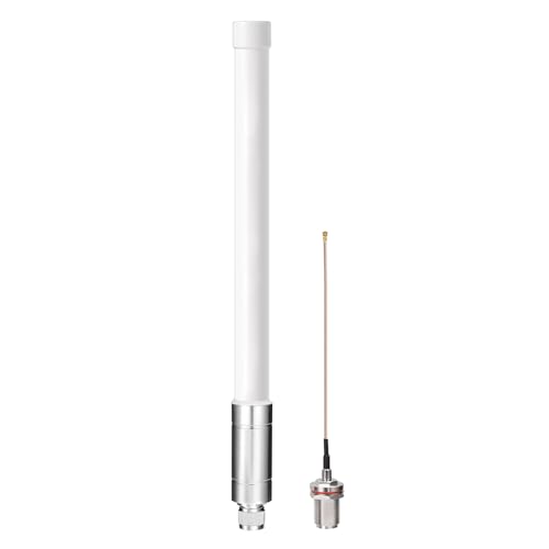 Bingfu Fiberglass 915mhz Lora Antenna with Adapter Cable Compatible with Meshtastic Solar Node Repeater SX1276 SX1262 nRF52840 Wireless Module Mesh Node LoRaWAN IoT Gateway Lora Development Kit