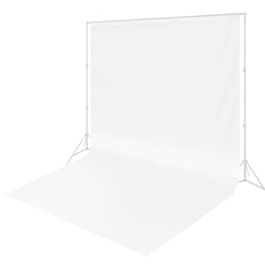 10 x 20 ft White Backdrop Background White Screen White Backdrop for Photography Video Recording Picture Shooting high Density Polyester Fabric Pure Recording Parties Curtain