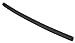 Shrink Tubing, 0.187in ID, Black, 6in, PK24