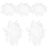 [HORIALENCE] 5個 調節可能ダンス用花リング道具 滑らかな表面で変形しにくいシルクフラワー指輪 女性向け舞台装飾アクセサリー