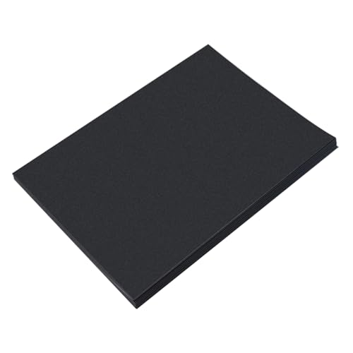 Papier dessin noir pour peinture et scrapbooking : lot de 100 feuilles épaisses A4