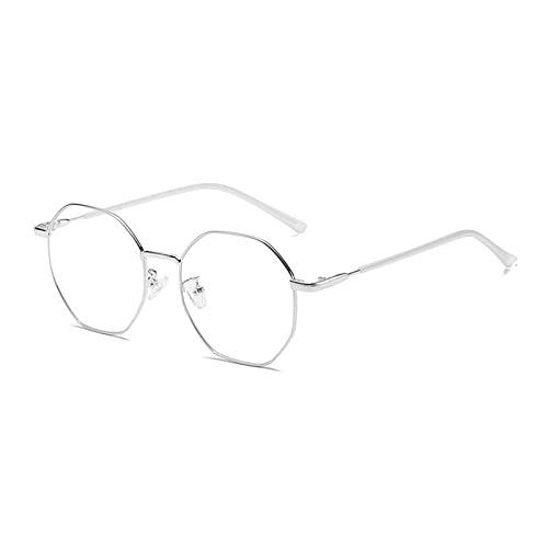 Monture de lunettes ultra légère en métal polygonal anti-marques nez femme