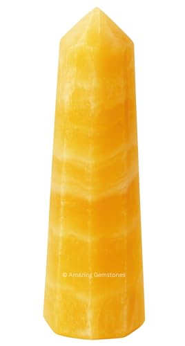 Image of Yellow Calcite Crystal Towers ~ Healing Crystal (3 inch to 4 inch INCH)