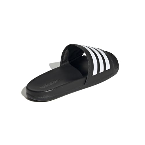 adidas Unisex Adilette Comfort Slides, Core Black / Cloud White, 44.5 EU