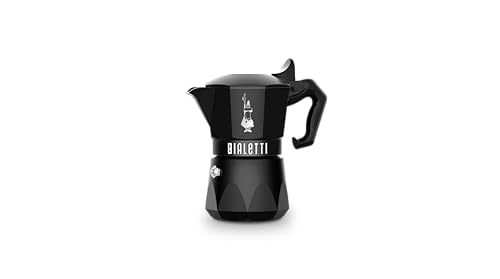 Image of Bialetti Moka Brikka Exclusive Stovetop Espresso Maker - Black 2-Cup Aluminum Coffee Pot, Italian Design, Durable Espresso Maker for Gas & Electric Stovetops, Compact Coffee Brewing for Home & Office