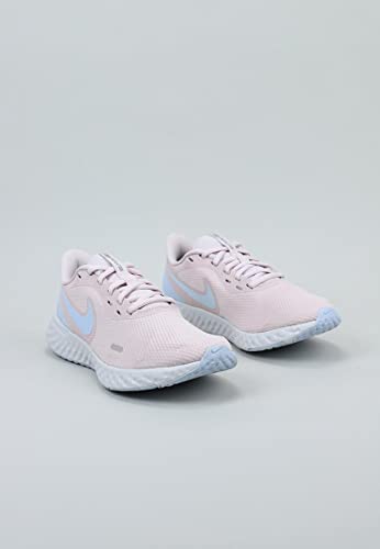 Nike Nike Air Max 270 React (Gs), chłopięce buty do biegania, wielokolorowe, 36 EU, Barely Rose Hydrogen Blue Mtlc, 36 EU