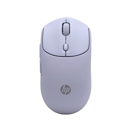 HP 400 Quiet Wireless Mouse – Dual Bluetooth and USB 2.4GHz | 24 Month Battery | Silent Clicks | Soft Touch | 2D Scroll Wheel | Up to 6000 Adjustable DPI | Purple Deal