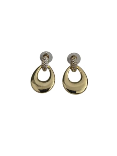 Image of Golden Tone Earring Set for Women | Micro gold Jewellery | Anti Tarnish Finish Minimal Design for Ethnic Western & Styling