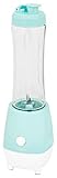 Exquisit Smoothie Maker SM 3001 pbl | 300 Watt | Edelstahlmesser | Abnehmbarer Mixbehälter | Leichte Reinigung | Pastellblau
