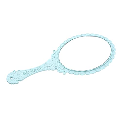 Miroir à main bleu clair Jojomis idéal pour votre coiffeuse - 4