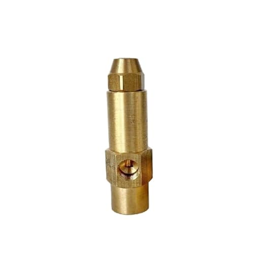 SS brass Waste Oil Burner Nozzle Male thread Fuel Oil Nozzle Boilers atomizing Burner industrial Siphon Injector Spray Nozzle(Brass 0.8mm)