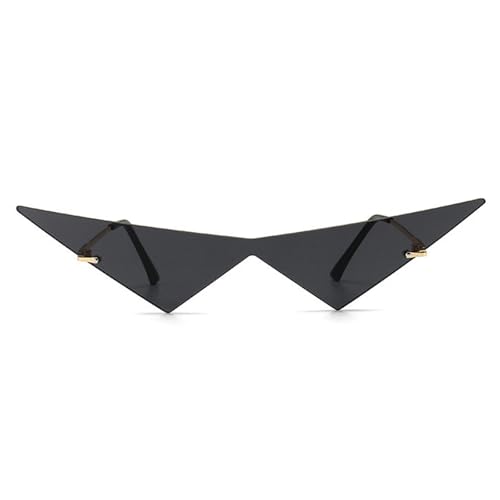 willochra Triangle One Piece Frameless Sunglasses For Women Trendy Ocean Lens Sun Glasses Men Party Prom Sunglasses
