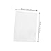 DOITOOL Notebook Transparent Book Cover Protector -Scratch and -wear Sleeve for Notepads Clear Thick Cover for and Work Use