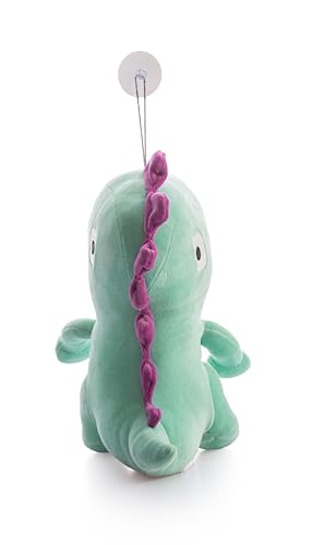 Image of Dimpy Stuff Dino Plush Toy - Green 23 cm (9 inch) - Ultra-Soft Squishy Nursery Decor Children