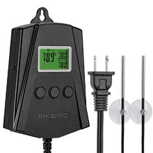Termostato Wi-Fi para Tapete Térmico de Terrário Inkbird IPT-2CH com 2 Sondas e 2 Saídas, 500 W