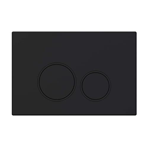 Plaque de commande Noir mat Compatible avec Geberit Duofix Sigma (UP 320) 2 lavages de débit