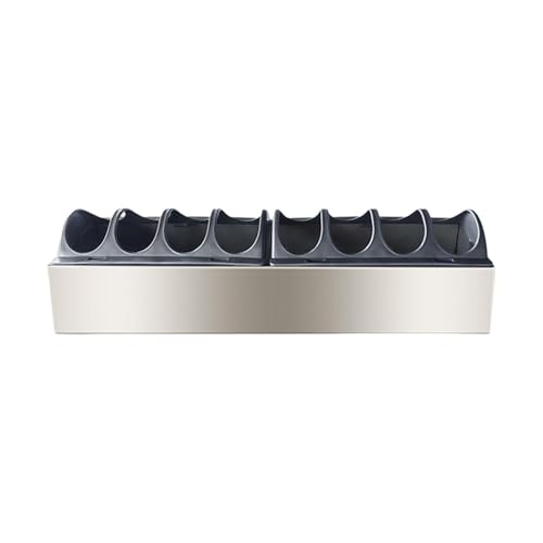 KESOTO Comedero para Pollos Accesorio para Gallinero Dispensador Contenedor Bebedero Resistente a La Intemperie Acero Fácil de Limpiar Apto para, 40 Cm X 11 Cm X 4.5
