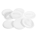 FRCOLOR コットン製ルースパウダーパフ 10個入り ファンデーション メイクアップ用 持ち運び便利なコンパクトサイズ メイク道具 化粧品に