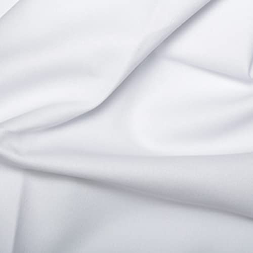 Tissu en coton teint blanc de 5 mètres pour coudre une nappe de repas de famille