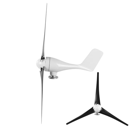 Kit de Generador de Turbina Eólica, Kit de Generador de Turbina Eólica Piezas de Alimentación de 3 Palas para Carga Doméstica Marina Kit de Generador de Viento Pequeño de 1200 W