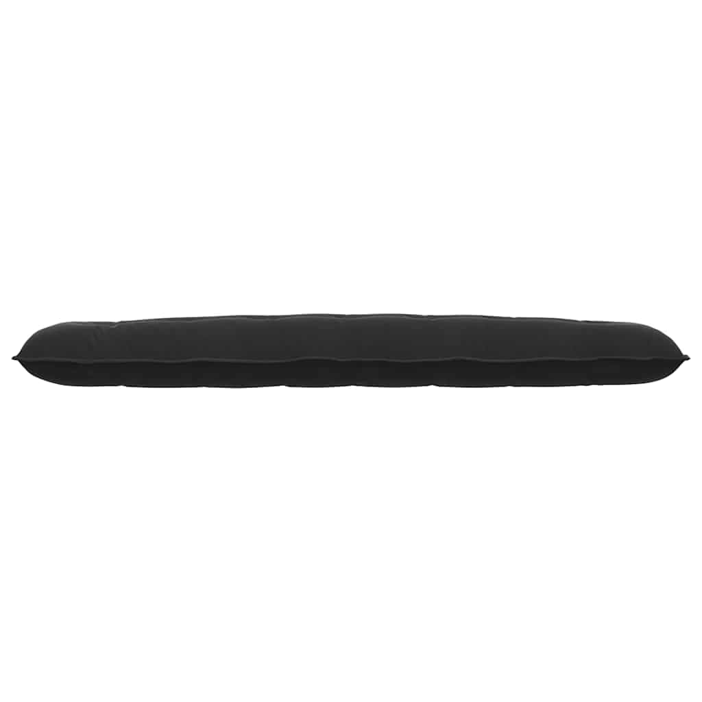 Poduszka na oparcie czarna, 200 x 50 cm, tkanina sztruksowa, ergonomiczna z wypełnieniem poliestrowym, do salonu, sypialni, biura, poduszka boczna, poduszka podpierająca plecy, wygodna
