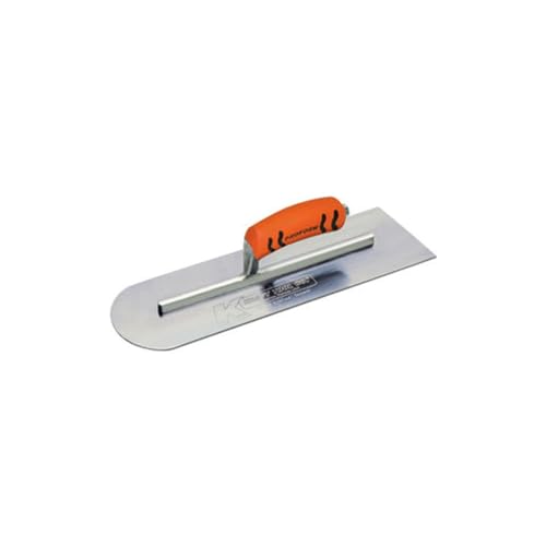 Kraft Tool CF288PF Round End-Square Back Cement Trowel with ProForm Handle, 20 x 5-Inch