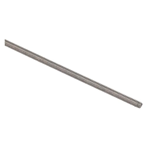 Stanley National N218-214 National Hardware Weather Guard Threaded Rod, 1/4-20 X 36 in, Stainless Steel, Grade Coarse